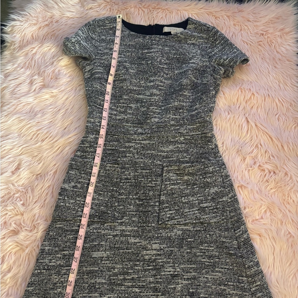 LOFT Heathered Gray Mini Dress